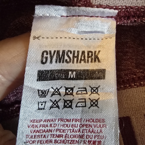 Gymshark Womens Flex Biker Shorts In Cletet Red Size M Activewear Casual - Picture 7 of 9